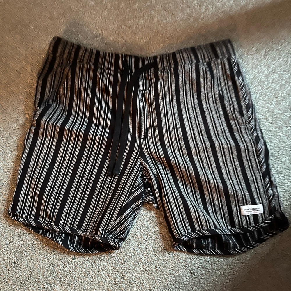 NEVER WORN BANKS JOURNAL PATHWAY STRIPED MENS MEDIUM SHORTS